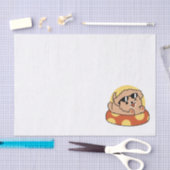 Cool Summer Dog Floating - Schattigee Puppy Pool P Tissuepapier (Craft)