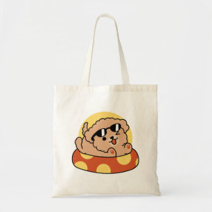 Cool Summer Dog Floating - Schattigee Puppy Pool P Tote Bag