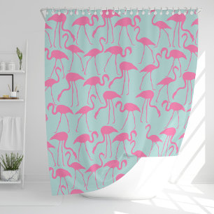 Cool Summer Flamingo patroon Douchegordijn