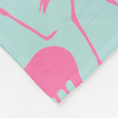 Cool Summer Flamingo patroon Fleece Deken (Hoek)