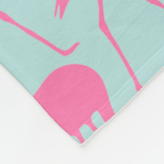 Cool Summer Flamingo patroon Fleece Deken (Hoek)