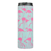 Cool Summer Flamingo patroon Thermosbeker (Achterkant)