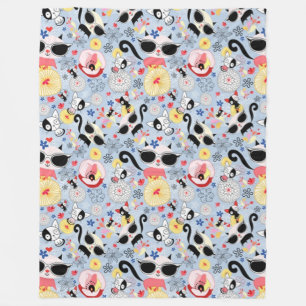 Cool Summer Kat Fleece Deken