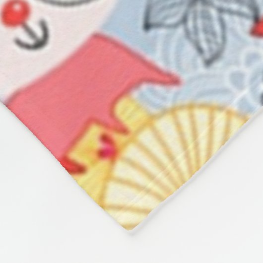 Cool Summer Kat Fleece Deken (Hoek)