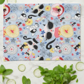 Cool Summer Kat Theedoek (Gevouwen)