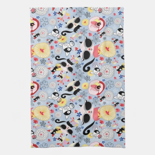 Cool Summer Kat Theedoek (Verticaal)