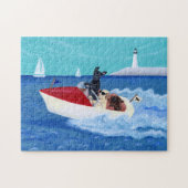 Cool Summer Labradors Painting Legpuzzel (Horizontaal)