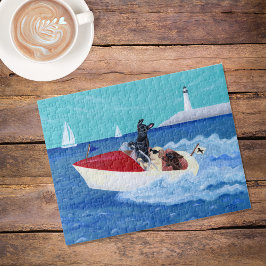 Cool Summer Labradors Painting Legpuzzel