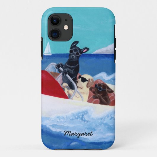 Cool Summer Labradors schilderen Case-Mate iPhone Case (Achterkant)