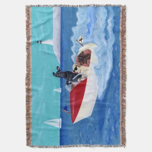 Cool Summer Labradors schilderen Deken (Voorkant Verticaal)