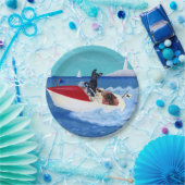 Cool Summer Labradors schilderen Papieren Bordje (Feest)