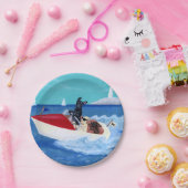 Cool Summer Labradors schilderen Papieren Bordje (Feest)