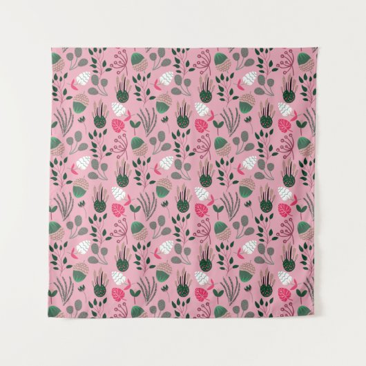 Cool Summer Pattern Wandkleed (Voorkant)