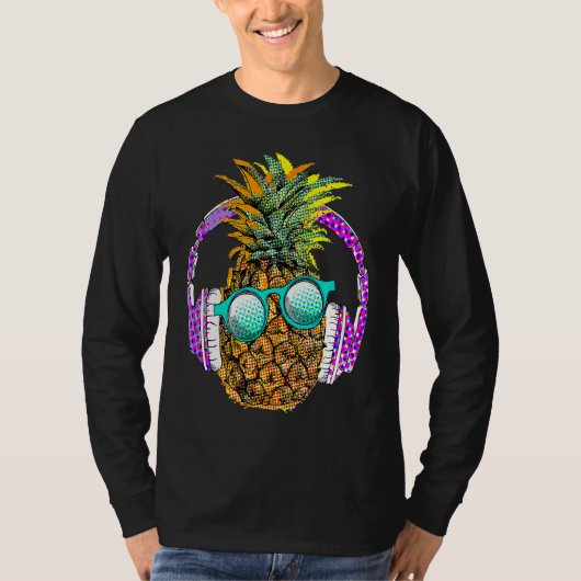 Cool Summer Pineapple Graphic Illustration Outfit T-shirt (Voorkant)