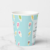 Cool Summer Popsicle Verjaardag Papieren Bekers (Rechts)