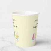 Cool Summer Popsicle Verjaardag Papieren Bekers (Links)