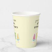 Cool Summer Popsicle Verjaardag Papieren Bekers (Rechts)