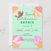 Cool Summer Popsicle verjaardagsuitnodiging Kaart (Voorkant)