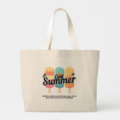 Cool Summer Rainbow Popsicle Canvas tas (Achterkant)