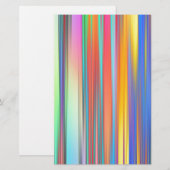 Cool Summer Stripes Briefpapier (Voorkant / Achterkant)