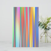Cool Summer Stripes Briefpapier (Staand voorkant)