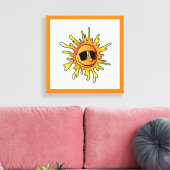 COOL SUMMER SUN CANVAS AFDRUK (Insitu (Woonkamer))