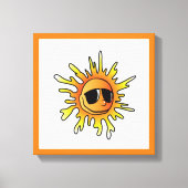 COOL SUMMER SUN CANVAS AFDRUK (Voorkant)