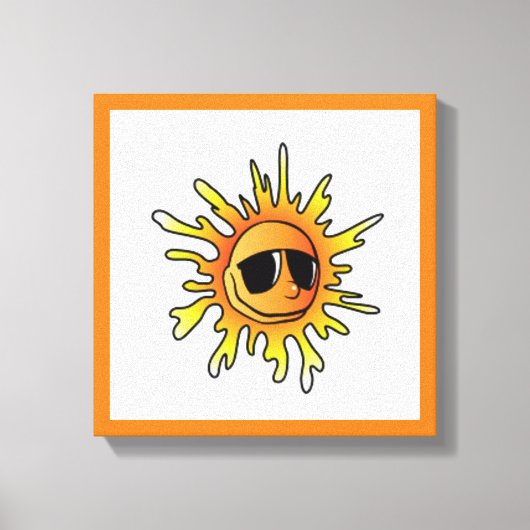 COOL SUMMER SUN CANVAS AFDRUK (Voorkant)