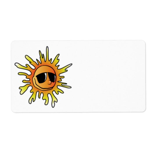 COOL SUMMER SUN ETIKET (Voorkant)