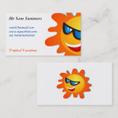 Cool Summer Sun Visitekaartje (Voorkant / Achterkant)