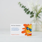 Cool Summer Sun Visitekaartje (Staand voorkant)