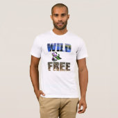 Cool Summer Wild & Free print TS - Trendy Beachy T-shirt (Voorkant volledig)