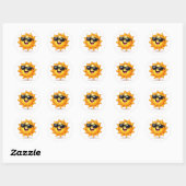 Cool Sun Cartoon Wearing Sunglasses Sticker (Vel)