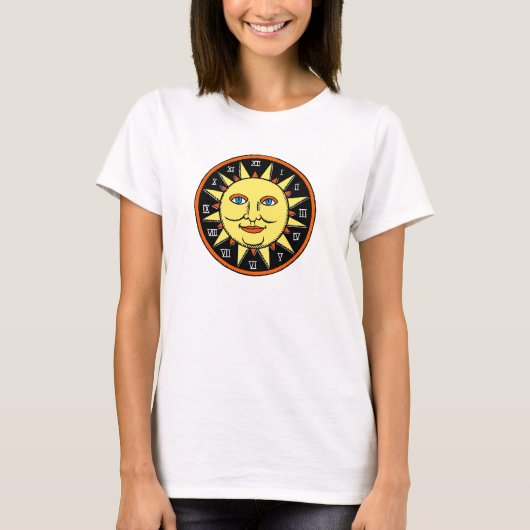 Cool Sun Design T-shirt voor vrouwen en meisjes (Voorkant)