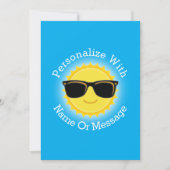 Cool Sun die zonnebrillen draagt Kaart (Voorkant)