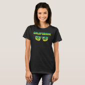 Cool Sunbries Californian Summer Palm Trees Cali T-shirt (Voorkant volledig)