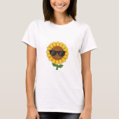 Cool Sunflower Vibes T-shirt (Voorkant)