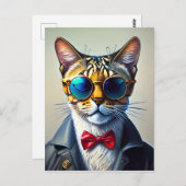 Cool Sunglass Cat # 2 Briefkaart (Voorkant / Achterkant)