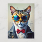 Cool Sunglass Cat # 2 Briefkaart (Voorkant)