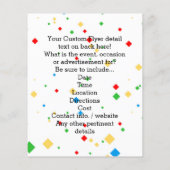 Cool Sunglazen Emoji Flyer (Achterkant)