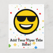 Cool Sunglazen Emoji Flyer (Voorkant)