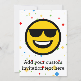 Cool Sunglazen Emoji Kaart