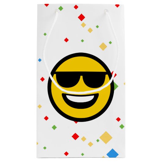 Cool Sunglazen Emoji Klein Cadeauzakje (Achterkant)
