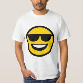Cool Sunglazen Emoji T-shirt (Voorkant)