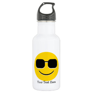 Cool Sunglazen Emoji Waterfles