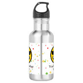 Cool Sunglazen Emoji Waterfles (Voorkant)