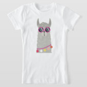 Cool Sunglazen Llama T-shirt (Laagn)