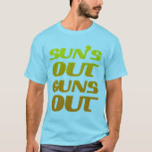 Cool Suns Out Pistolen uit T-shirt (Voorkant)