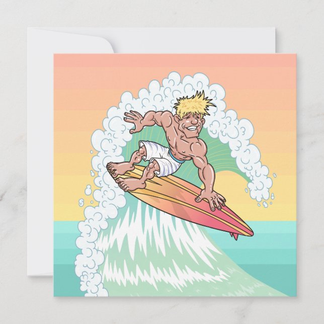 Cool Sunset Surfer (Voorkant)