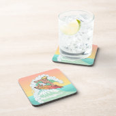 Cool Sunset Surfer Bier Onderzetter (Rechterzijde)